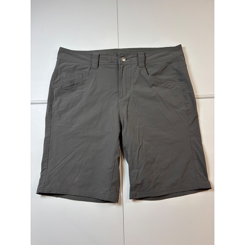 Outdoor Research Voodoo 10" Shorts Mens Sz 35 Gray Technical Stretch